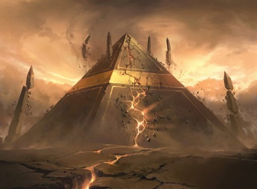 Sunset Pyramid MtG Art by Jonas De Ro